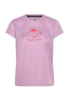 Fujitrail Logo Ss Top Sport T-shirts & Tops Short-sleeved Pink Asics