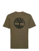 Tree Logo Short Sleeve Tee Tops T-shirts Short-sleeved Green Timberlan...