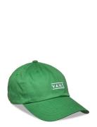 Half Box Curved Bill Jockey Sport Headwear Caps Green VANS