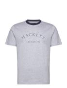 Heritage Ess Tee Designers T-shirts Short-sleeved Grey Hackett London