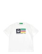 T-Shirt Tops T-shirts Short-sleeved White United Colors Of Benetton