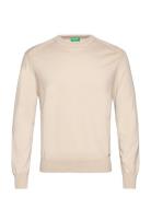 Sweater L/S Tops Sweat-shirts & Hoodies Sweat-shirts Beige United Colo...