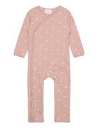 Tnsbnova L_S Wrap Jumpsuit Jumpsuit Haalari Pink The New