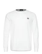 Ls Twin Tipped T-Shirt Tops T-shirts Long-sleeved White Fred Perry