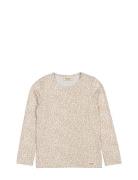 Leo Tee Tops T-shirts Long-sleeved T-shirts Beige MarMar Copenhagen