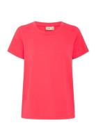 Frzashoulder Tee 1 Tops T-shirts & Tops Short-sleeved Pink Fransa