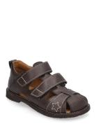 Sandals - Flat - Closed Toe Shoes Summer Shoes Sandals Brown ANGULUS