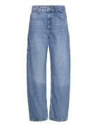 Mid-Rise Balloon Jeans Bottoms Jeans Wide Blue Mango