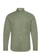 Reg Poplin Shirt Tops Shirts Casual Green GANT