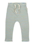 Pants Modal Striped Bottoms Leggings Blue Petit Piao