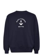 Abyss Sweatshirt Tops Sweat-shirts & Hoodies Sweat-shirts Navy Makia