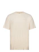 Akkikki Frotte Tee Tops T-shirts Short-sleeved Beige Anerkjendt