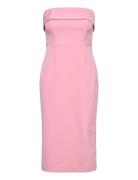 Georgia Dress Polvipituinen Mekko Pink Bardot