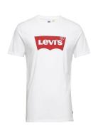 Graphic Setin Neck Hm Graphic Tops T-shirts Short-sleeved White Levi's...