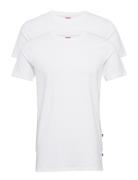 Levis Men Solid Crew 2P Tops T-shirts Short-sleeved White Levi's®