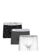 Classic Stretch-Cotton Trunk 3-Pack Bokserit Black Polo Ralph Lauren