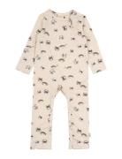 Jumpsuit L/S Printed Pitkähihainen Body Cream Petit Piao