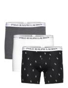 Stretch Cotton Boxer Brief 3-Pack Bokserit Black Polo Ralph Lauren