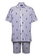 Striped Cotton Pajama Set Pyjama Blue Polo Ralph Lauren