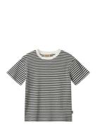 T-Shirt S/S Fabian Tops T-shirts Short-sleeved Navy Wheat