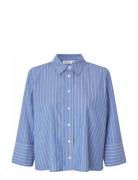 Mailonka Tops Shirts Short-sleeved Blue Masai