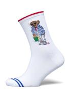 Polo Bear Crew Socks Lingerie Socks Regular Socks White Polo Ralph Lau...