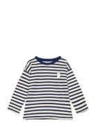 Top Ls Moomin Stripe Tops T-shirts Long-sleeved T-shirts Navy Lindex