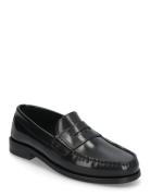 Miles Penny Loafer - Black Polido Loaferit Matalat Kengät Black Garmen...