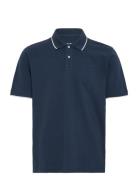 Bhedin Polo Tops Polos Short-sleeved Navy Blend