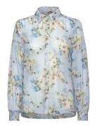 Shirt Cwrenette Flower Leaves Tops Blouses Long-sleeved Multi/patterne...