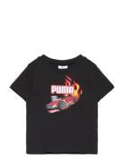 Puma X Hot Wheels Graphic Tee Sport T-shirts Short-sleeved Black PUMA