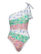 Apoline Shoulder Swimsuit Uimapuku Uima-asut Multi/patterned Malina