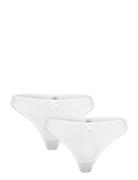 2-Pack Pointelle Thongs Stringit Alusvaatteet White Weekday