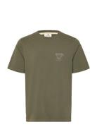 Akkikki Monday Slow Tee Tops T-shirts Short-sleeved Green Anerkjendt