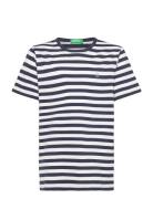 T-Shirt Tops T-shirts Short-sleeved Navy United Colors Of Benetton