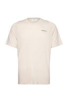 Collective Bi-Blend Ss Tee M Sport T-shirts Short-sleeved Beige Craft