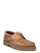 Ollie Boat Shoe - Earth Suede Purjehduskengät Kengät Beige Garment Pro...