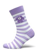 Kasvaa Tasaraita Unikko Lingerie Socks Regular Socks Purple Marimekko