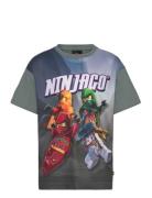 Lwtaffy 208 - T-Shirt S/S Tops T-shirts Short-sleeved Green LEGO Kidsw...