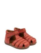 Starters? Scallop Velcro Sandal Shoes Summer Shoes Sandals Red Pom Pom