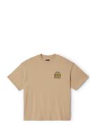 Drayton Hw Relaxed Tee Tops T-shirts Short-sleeved Beige Brixton