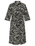 Cargraphie L/S Shirt Belt Dress Aop Polvipituinen Mekko Black ONLY Car...