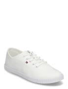 Canvas Lace Up Sneaker Matalavartiset Sneakerit Tennarit White Tommy H...