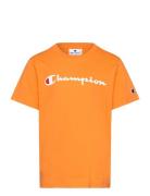 Ss Tee Tops T-shirts Short-sleeved Orange Champion