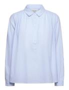 Larill Shirt Ls Tops Shirts Long-sleeved Blue Lollys Laundry