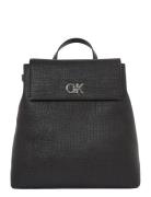 Ck Backpack With Conv Strap_Tex Bags Top Handle Bags Black Calvin Klei...