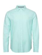 Ls Oxford Strtch No Tops Shirts Casual Blue Original Penguin