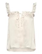 Top Pyjama Camisole Satin Pyjama White Lindex