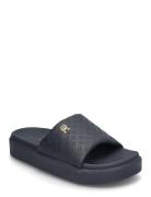 Platform Monogram Poolslide Rantasandaalit Pistokkaat Navy Tommy Hilfi...