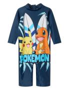 Nmmmagic Pokemon Uv 3/4 Suit Sky Uima-asut Navy Name It